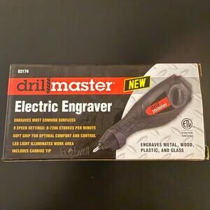 Drill Master Electric Engraver Tool Model 63174 7200 SPM Engraving Pen Metal